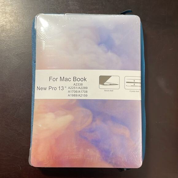 MacBook New Pro 13” shell and blue soft case - Picture 1 of 6